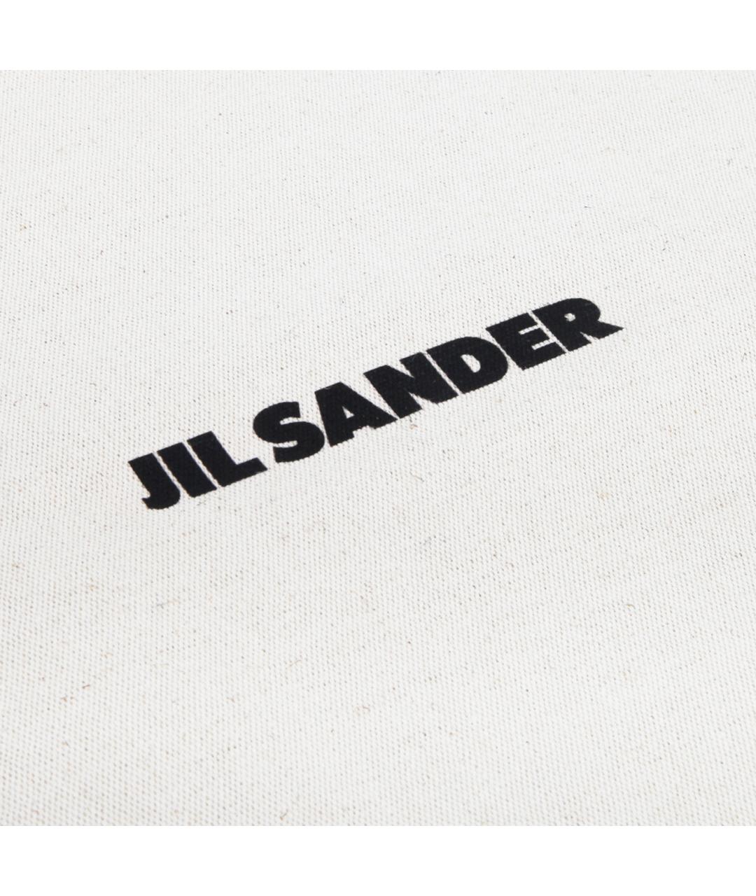 JIL SANDER Белая тканевая сумка тоут, фото 4