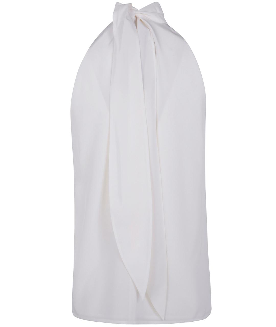 MAX MARA STUDIO Белая шелковая майка, фото 2