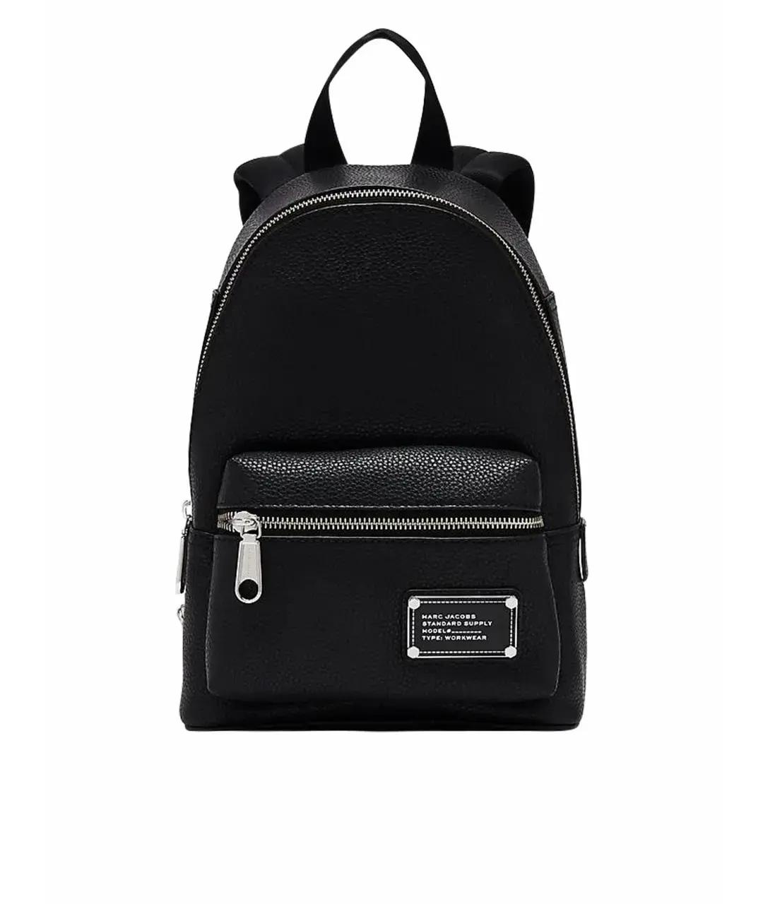MARC JACOBS Черный кожаный рюкзак, фото 1