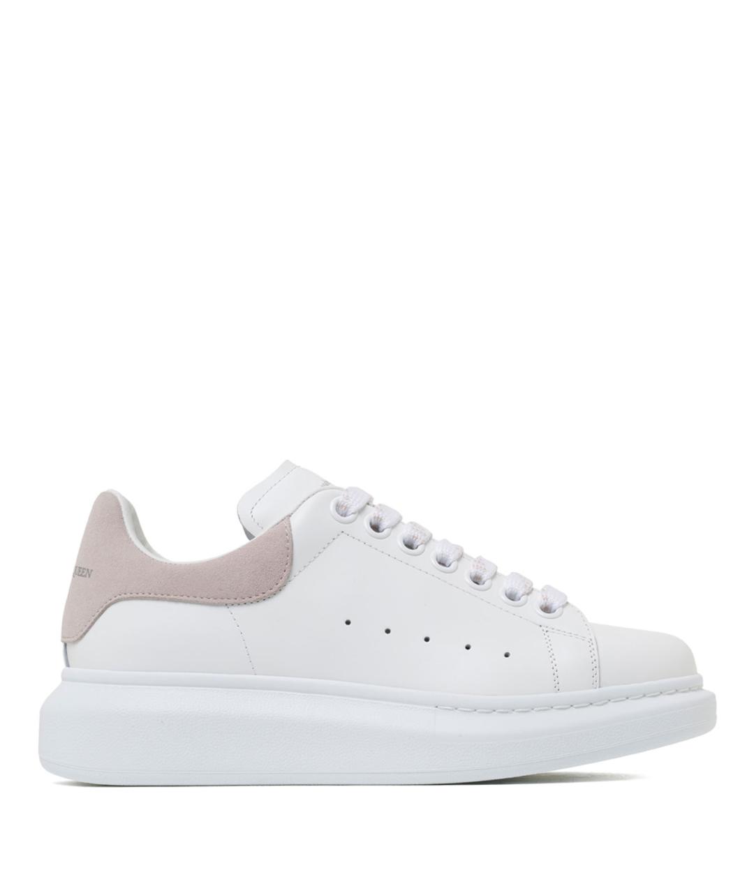 ALEXANDER MCQUEEN Белые кожаные кеды, фото 1