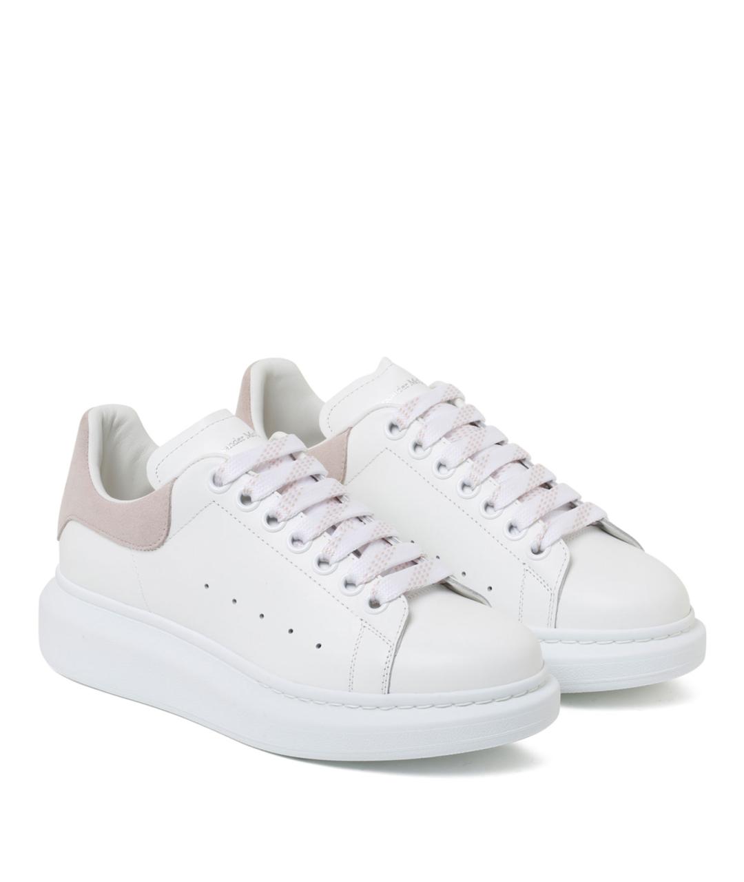 ALEXANDER MCQUEEN Белые кожаные кеды, фото 2