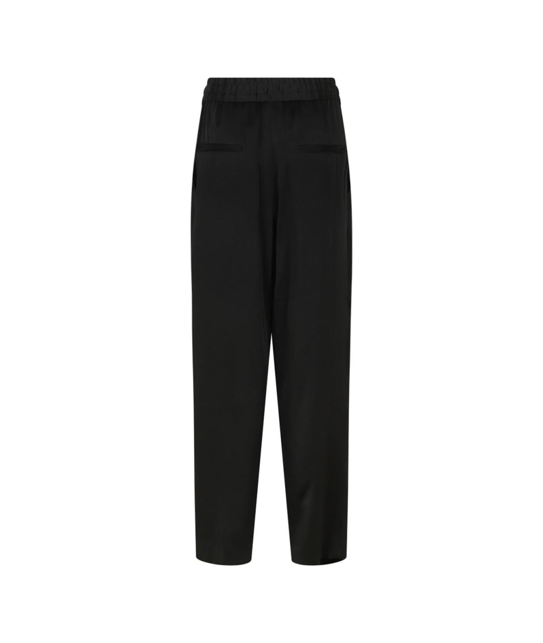 ISABEL MARANT Черные вискозные прямые брюки, фото 2