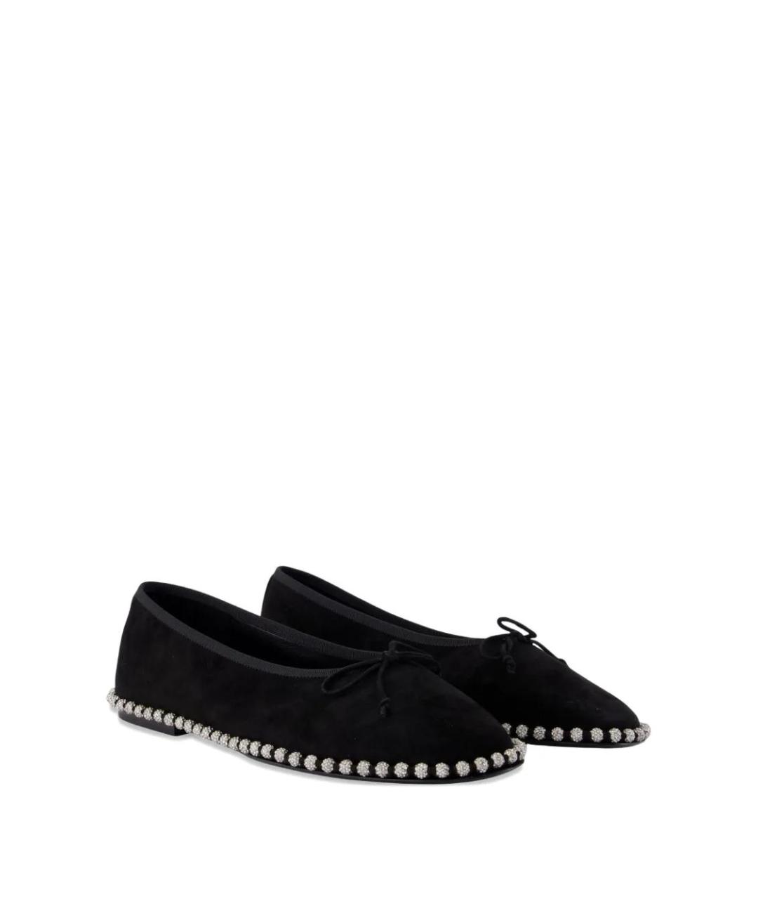 ALEXANDER WANG Черные кожаные балетки, фото 2