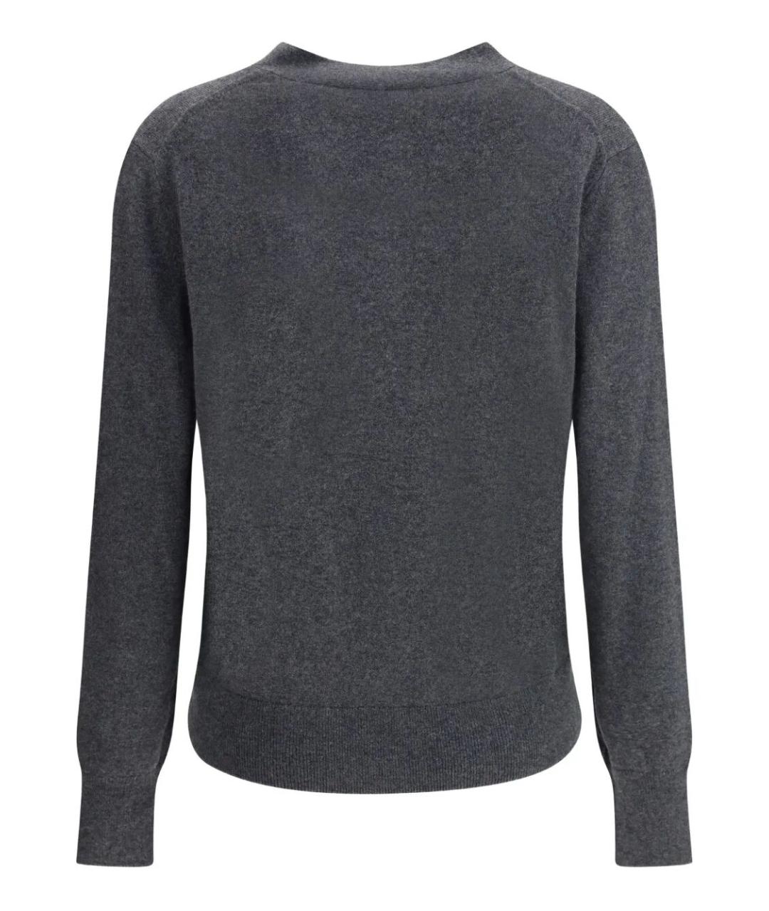 ISABEL MARANT Серый хлопковый кардиган, фото 2