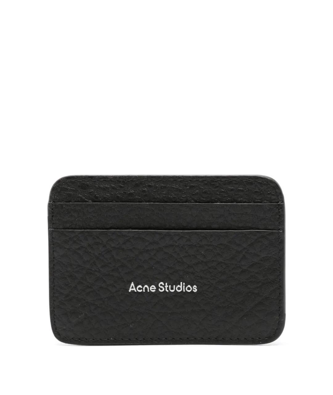 ACNE STUDIOS Черный кожаный кардхолдер, фото 1