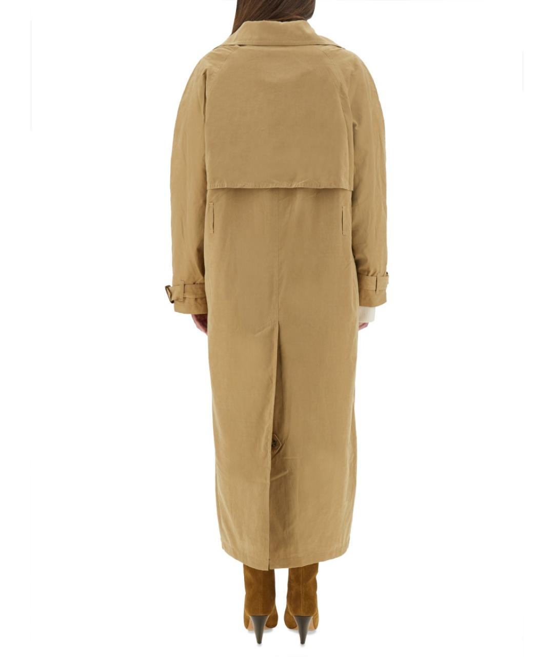 ISABEL MARANT Бежевый полиамидовый тренч/плащ, фото 4