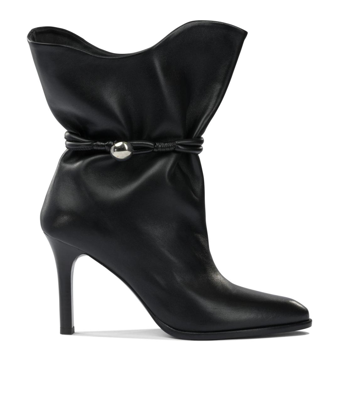 ISABEL MARANT Черные кожаные ботильоны, фото 1