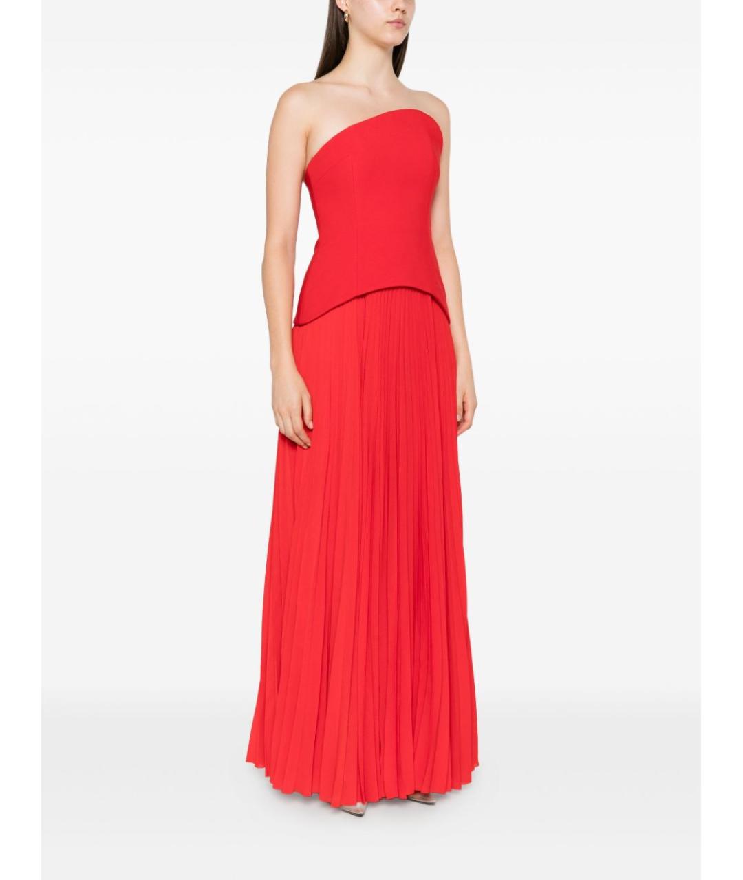 SOLACE LONDON Красное полиэстеровое вечернее платье, фото 5