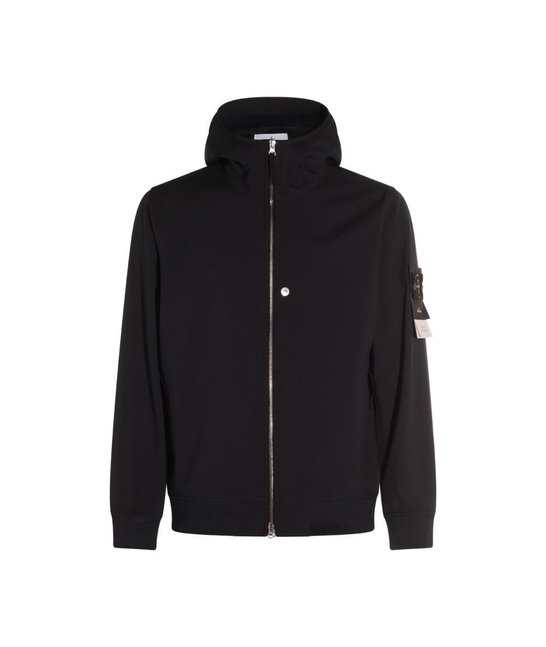 STONE ISLAND Черная полиэстеровая куртка, фото 1