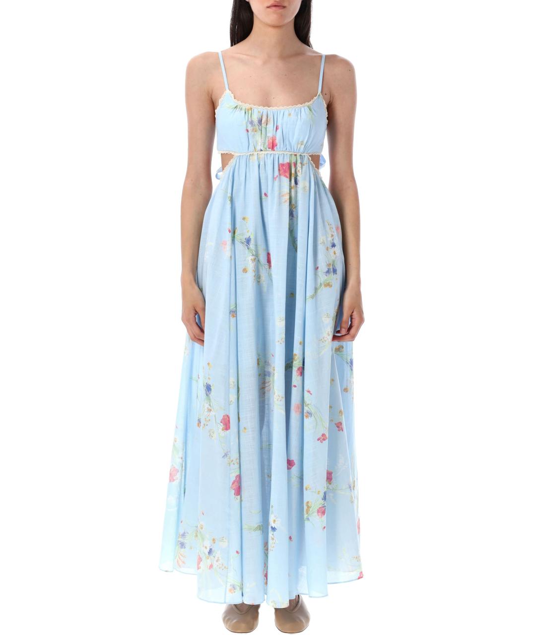 ZIMMERMANN Синее хлопковое повседневное платье, фото 2