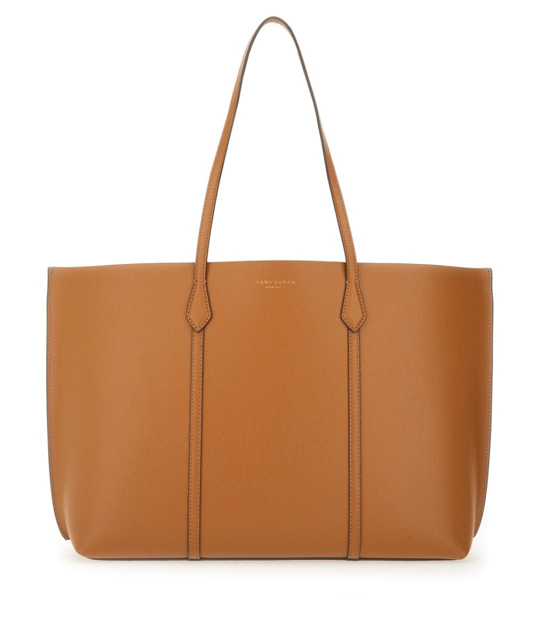 TORY BURCH Бежевая кожаная сумка тоут, фото 2