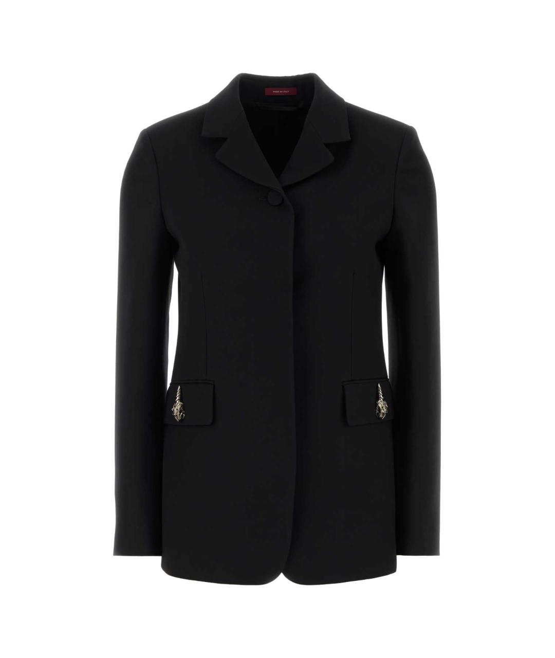 GUCCI Черный шерстяной жакет/пиджак, фото 2