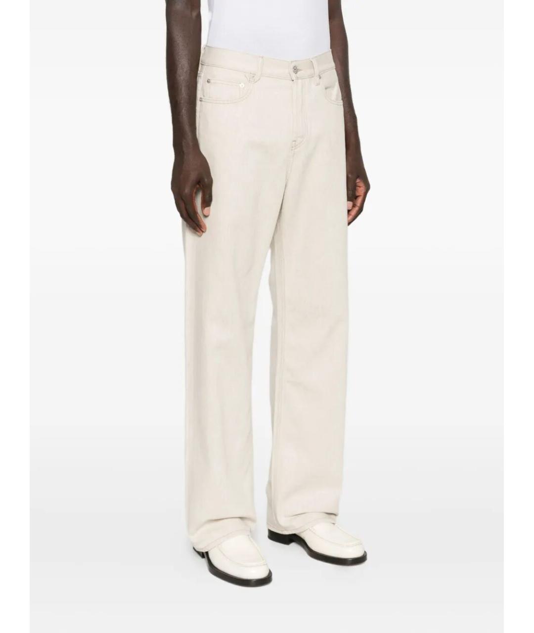 JACQUEMUS Бежевые хлопковые повседневные брюки, фото 5