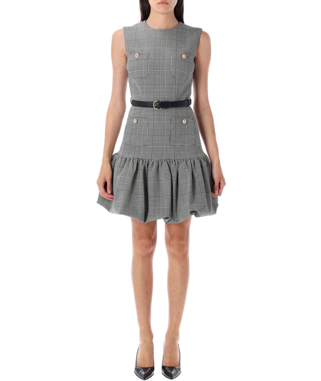 SELF-PORTRAIT Черное полиэстеровое повседневное платье, фото 2