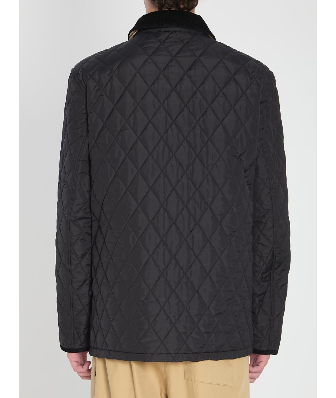 BURBERRY Черная полиэстеровая куртка, фото 5