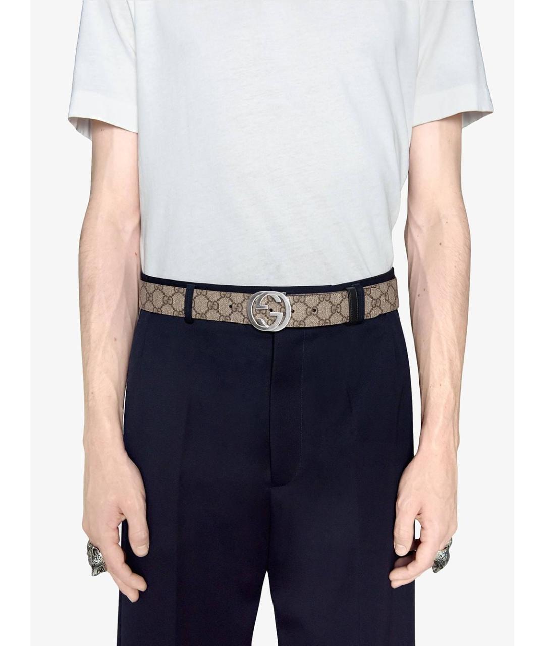 GUCCI Бежевый ремень, фото 2