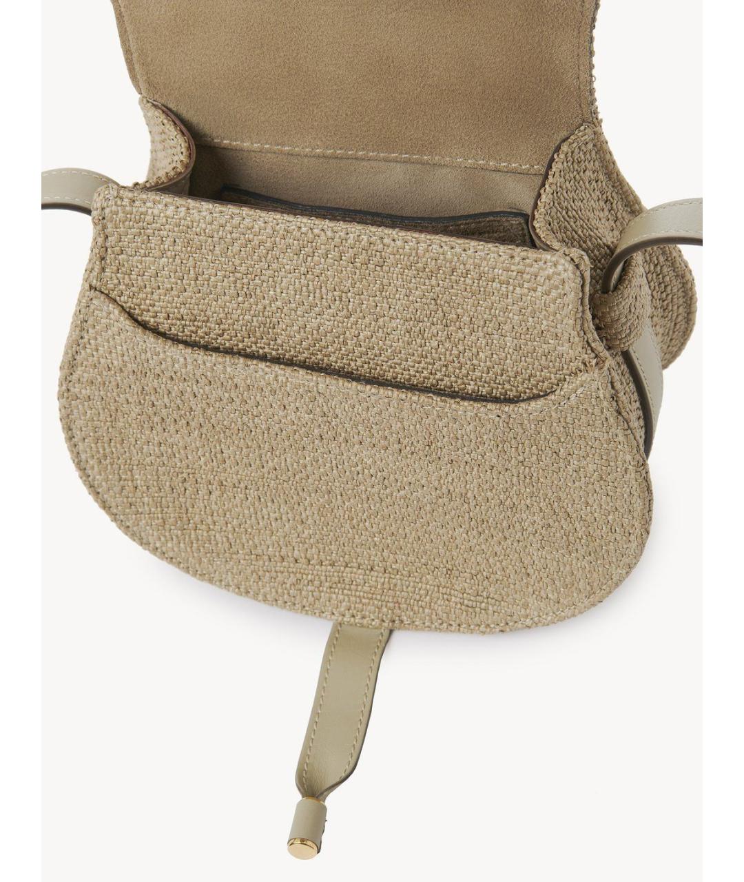 CHLOE Бежевая хлопковая сумка через плечо, фото 4