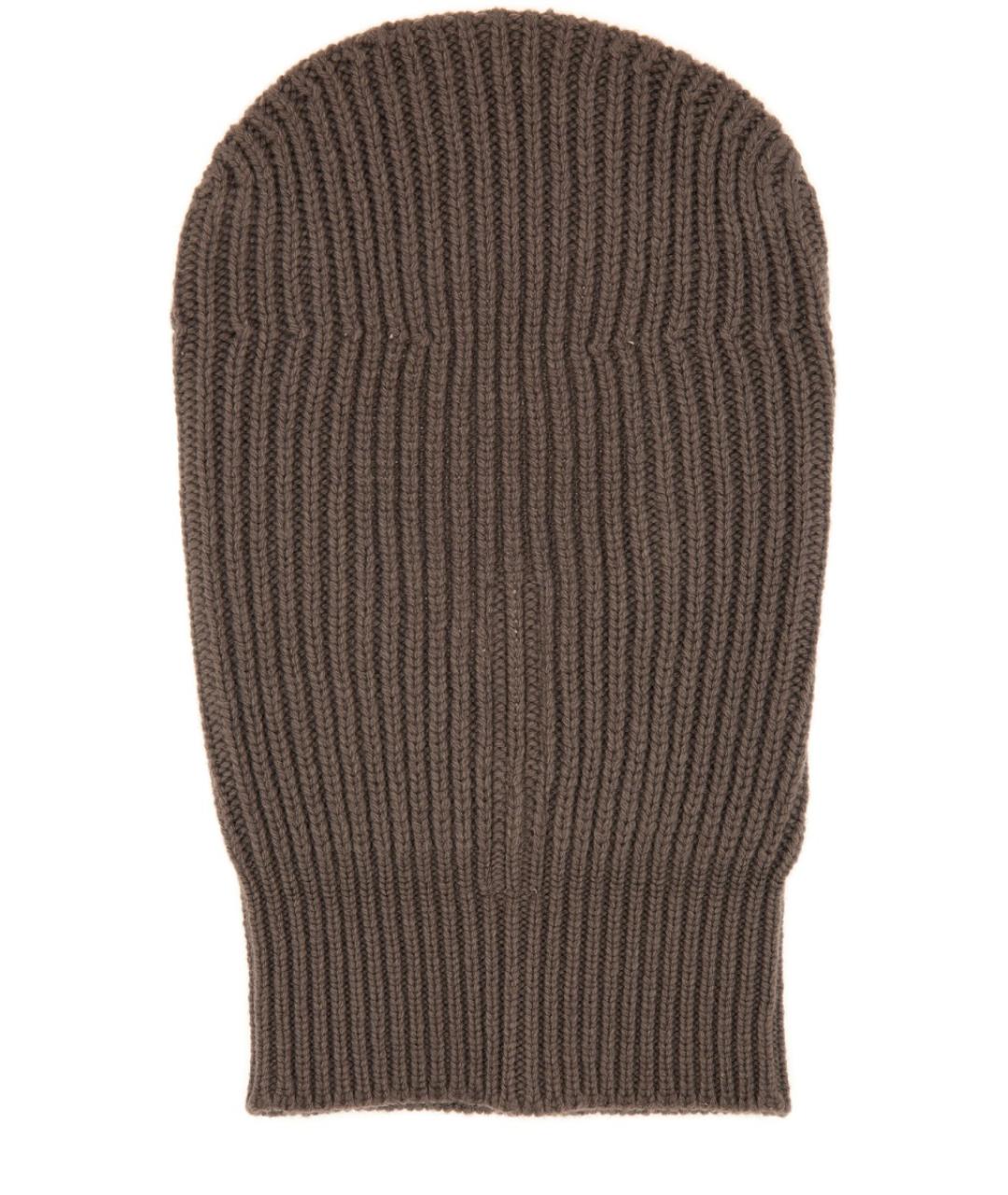 RICK OWENS Серый шерстяной шарф, фото 2