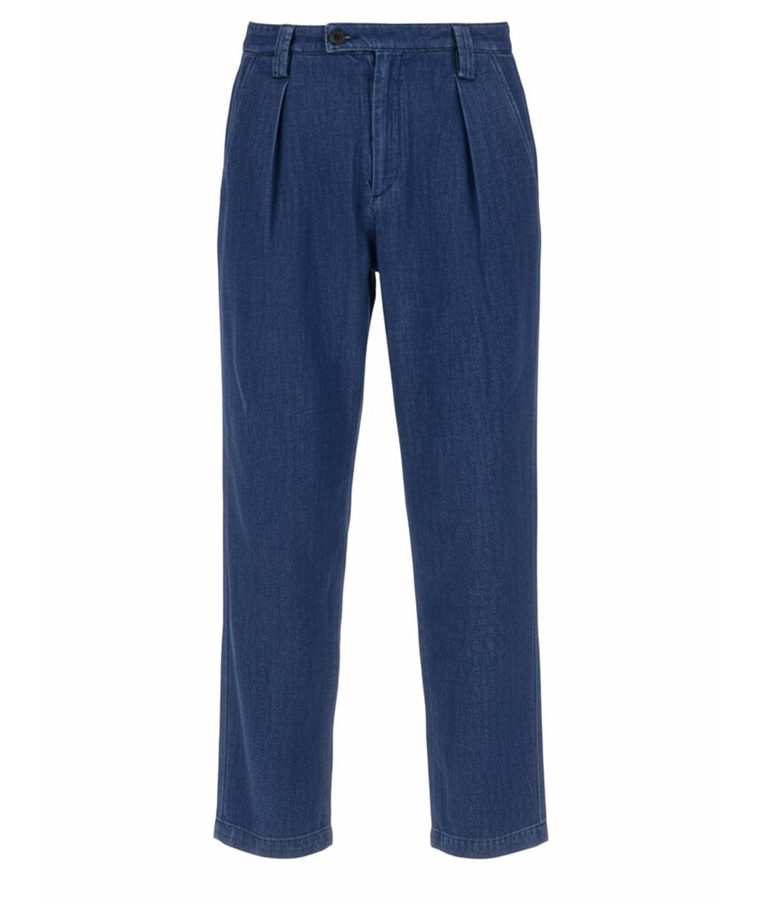 A.P.C. Синие хлопковые прямые джинсы, фото 1