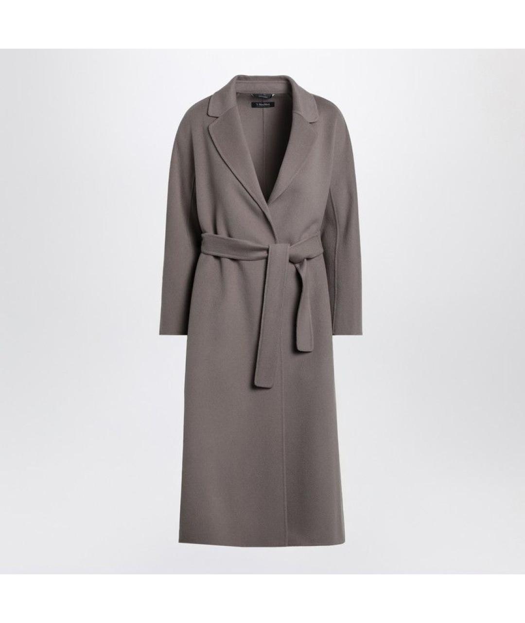 'S MAX MARA Серое шерстяное пальто, фото 3