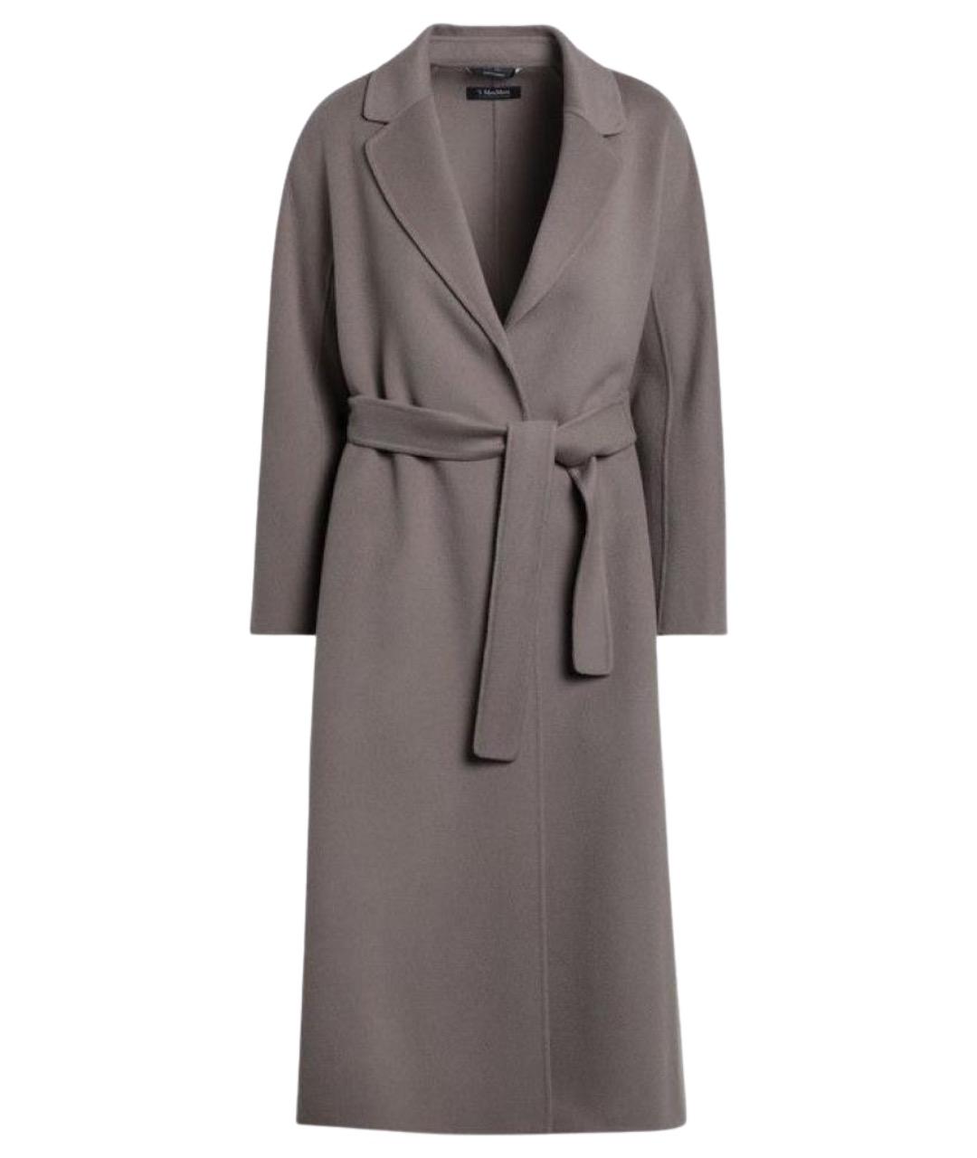 'S MAX MARA Серое шерстяное пальто, фото 1