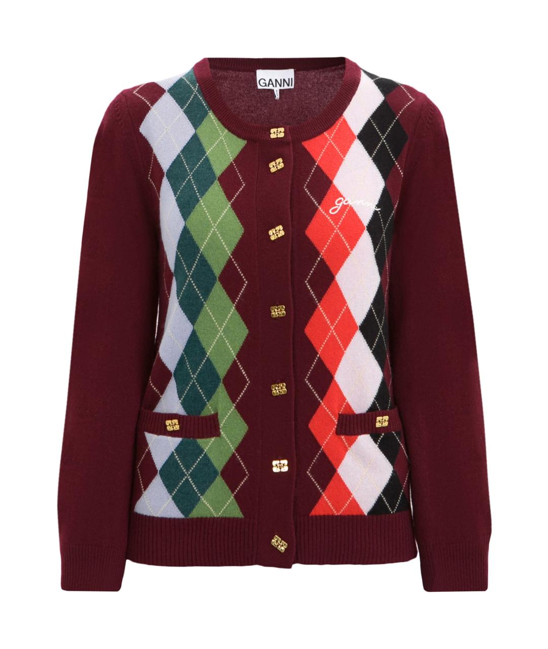 GANNI Мульти кашемировый кардиган, фото 1