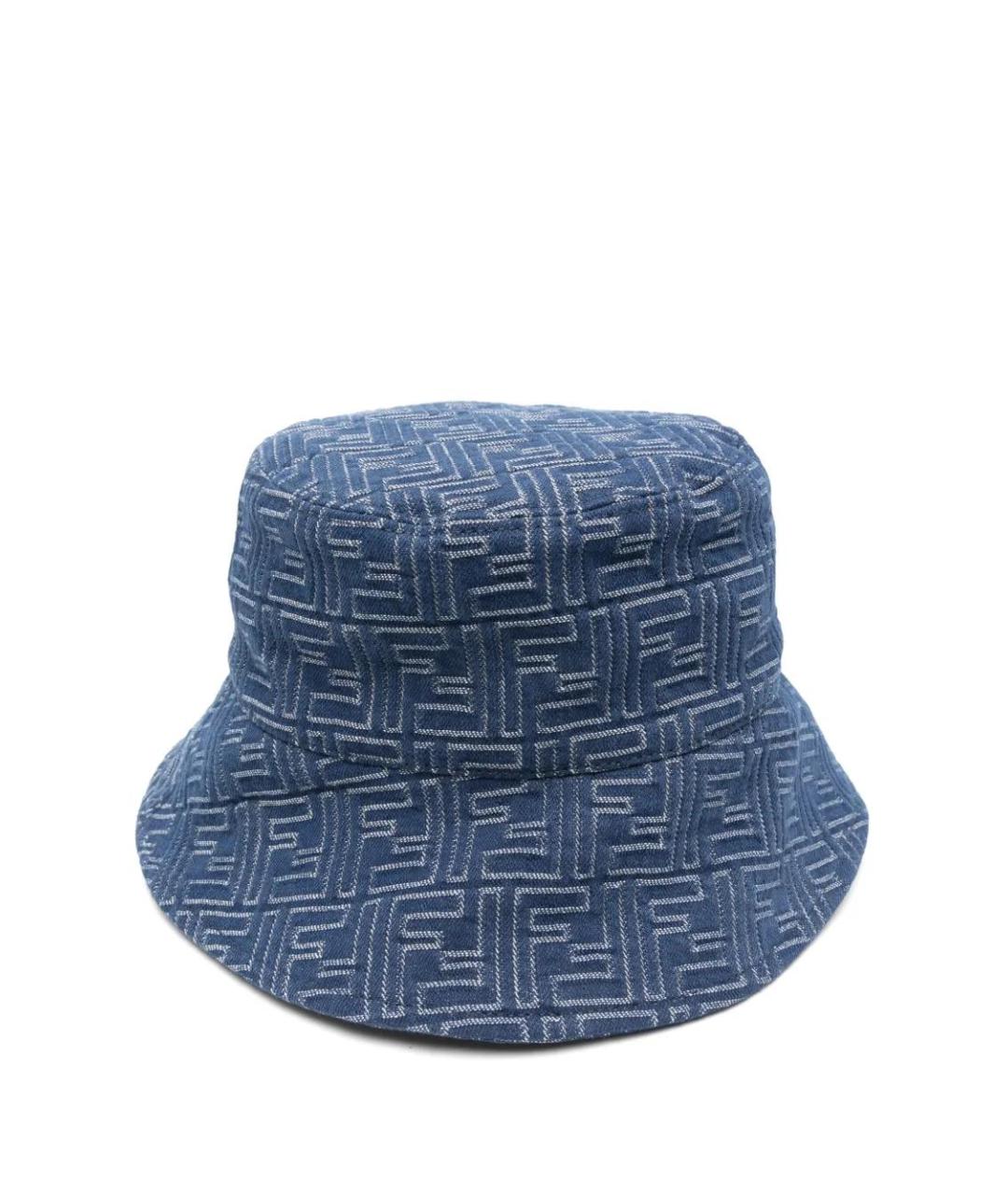 FENDI Синяя хлопковая шляпа, фото 1