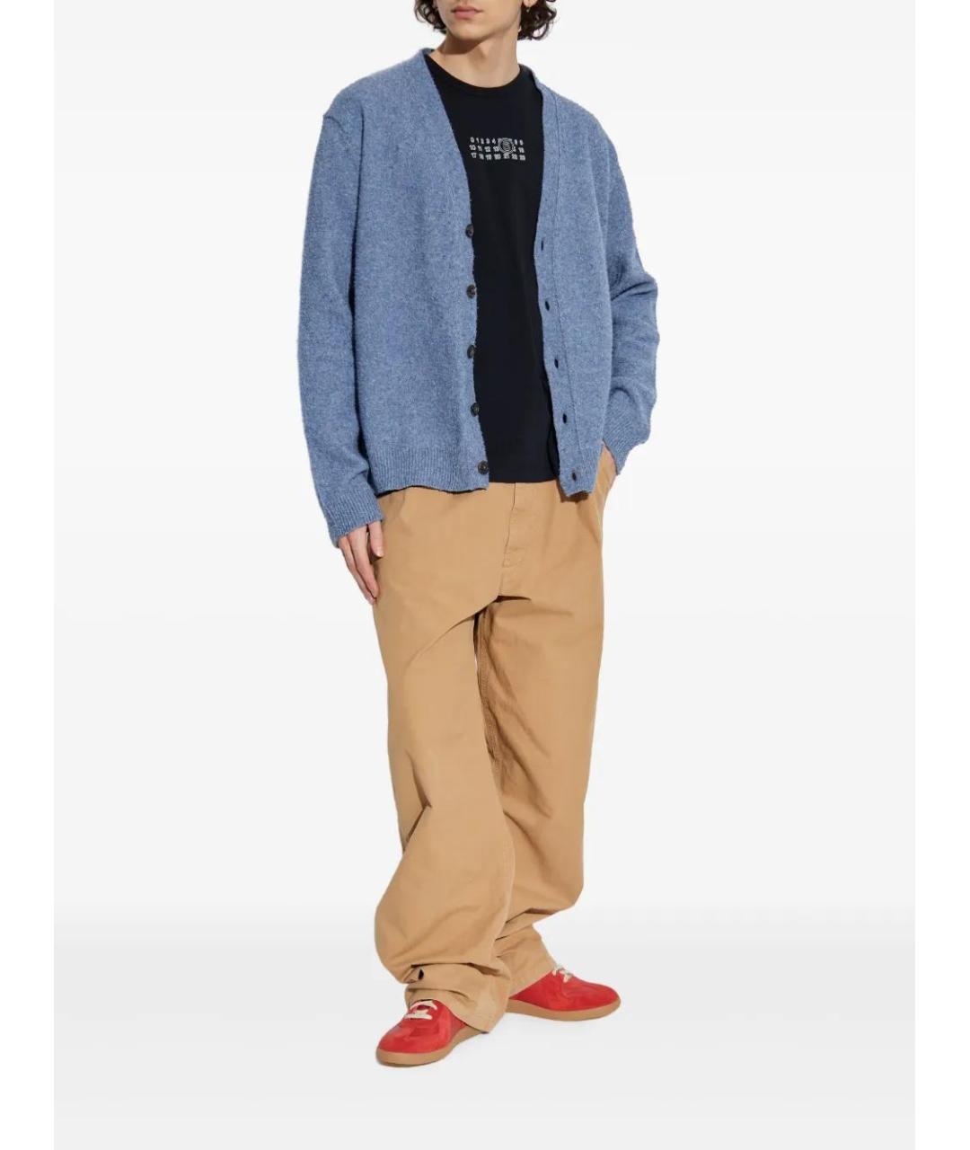 MM6 MAISON MARGIELA Бежевые хлопковые повседневные брюки, фото 2