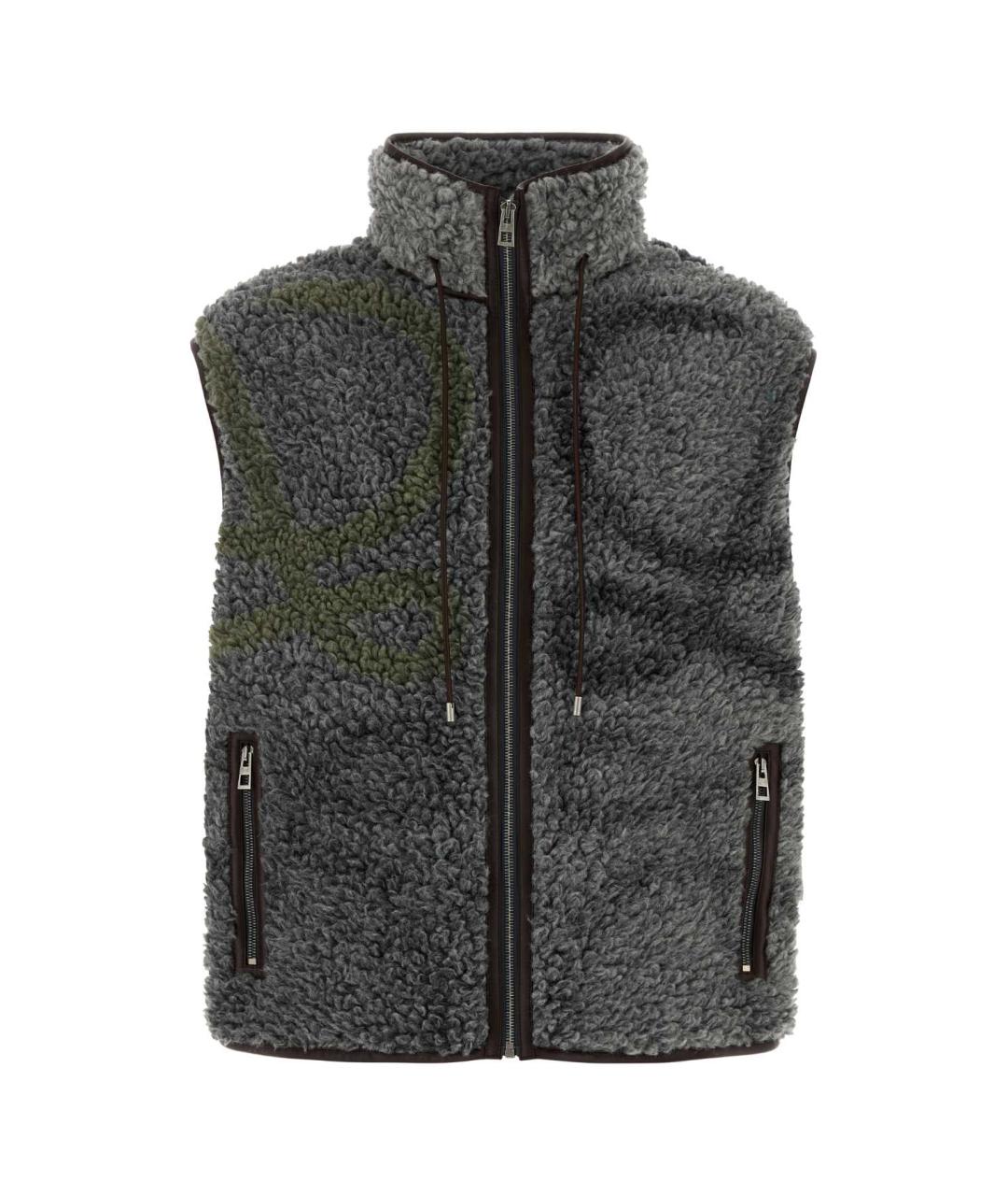 LOEWE Серый синтетический жилет, фото 1