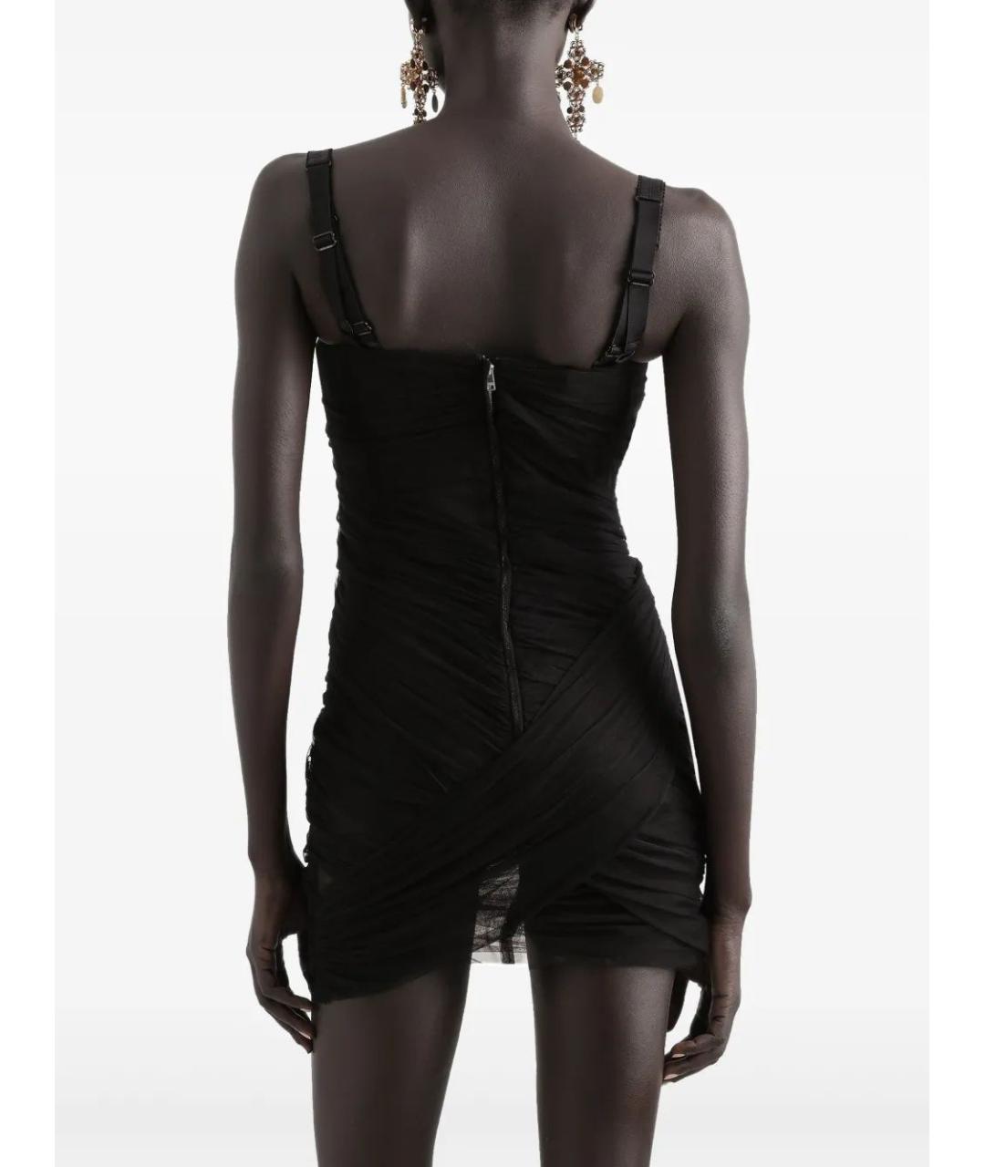 DOLCE&GABBANA Черное повседневное платье, фото 5