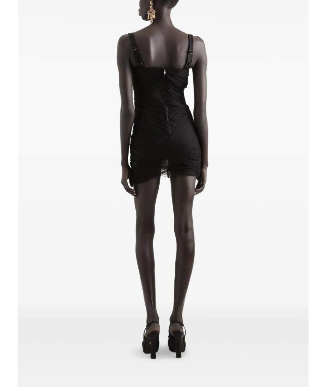 DOLCE&GABBANA Черное повседневное платье, фото 3