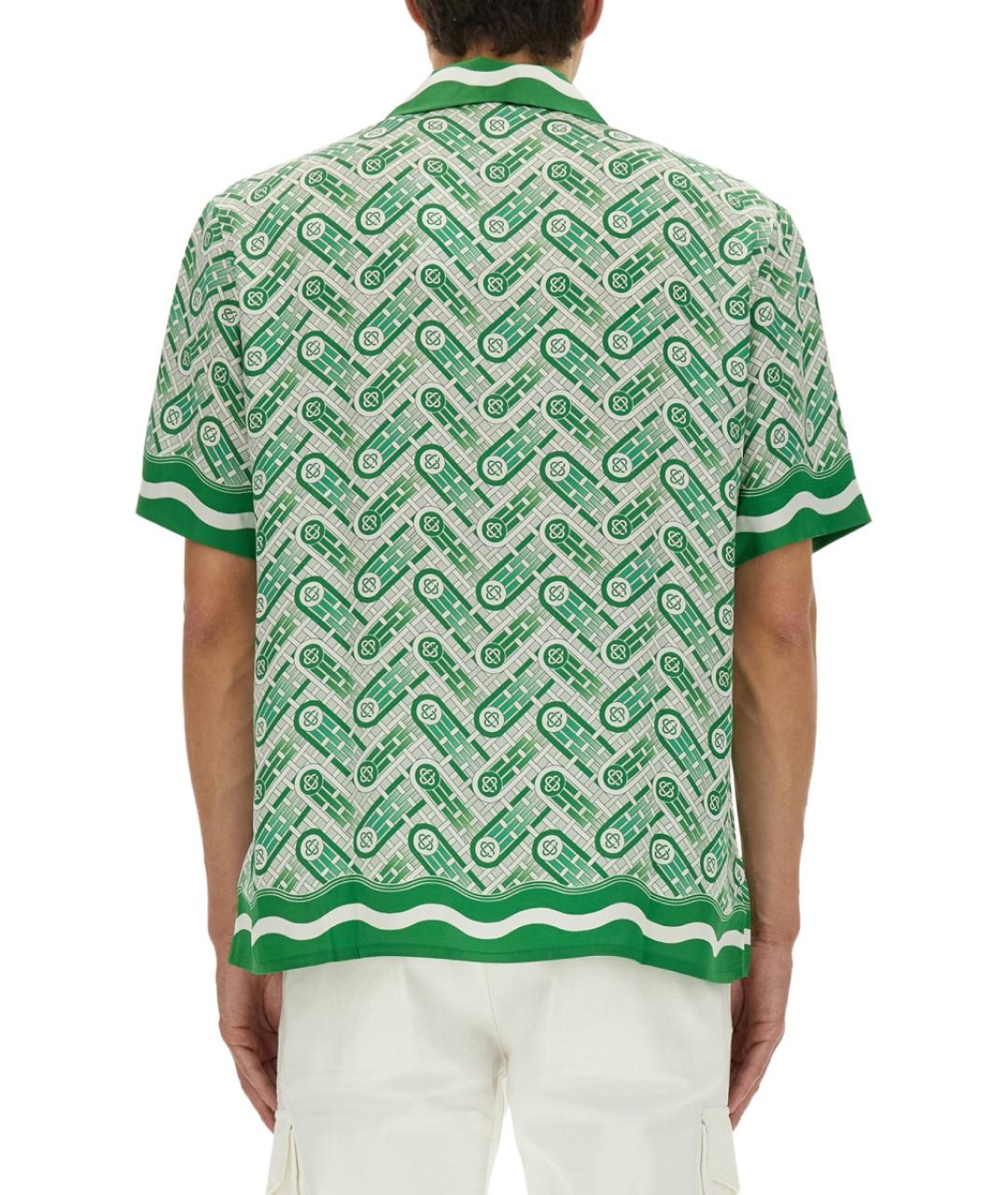CASABLANCA Зеленая шелковая кэжуал рубашка, фото 4