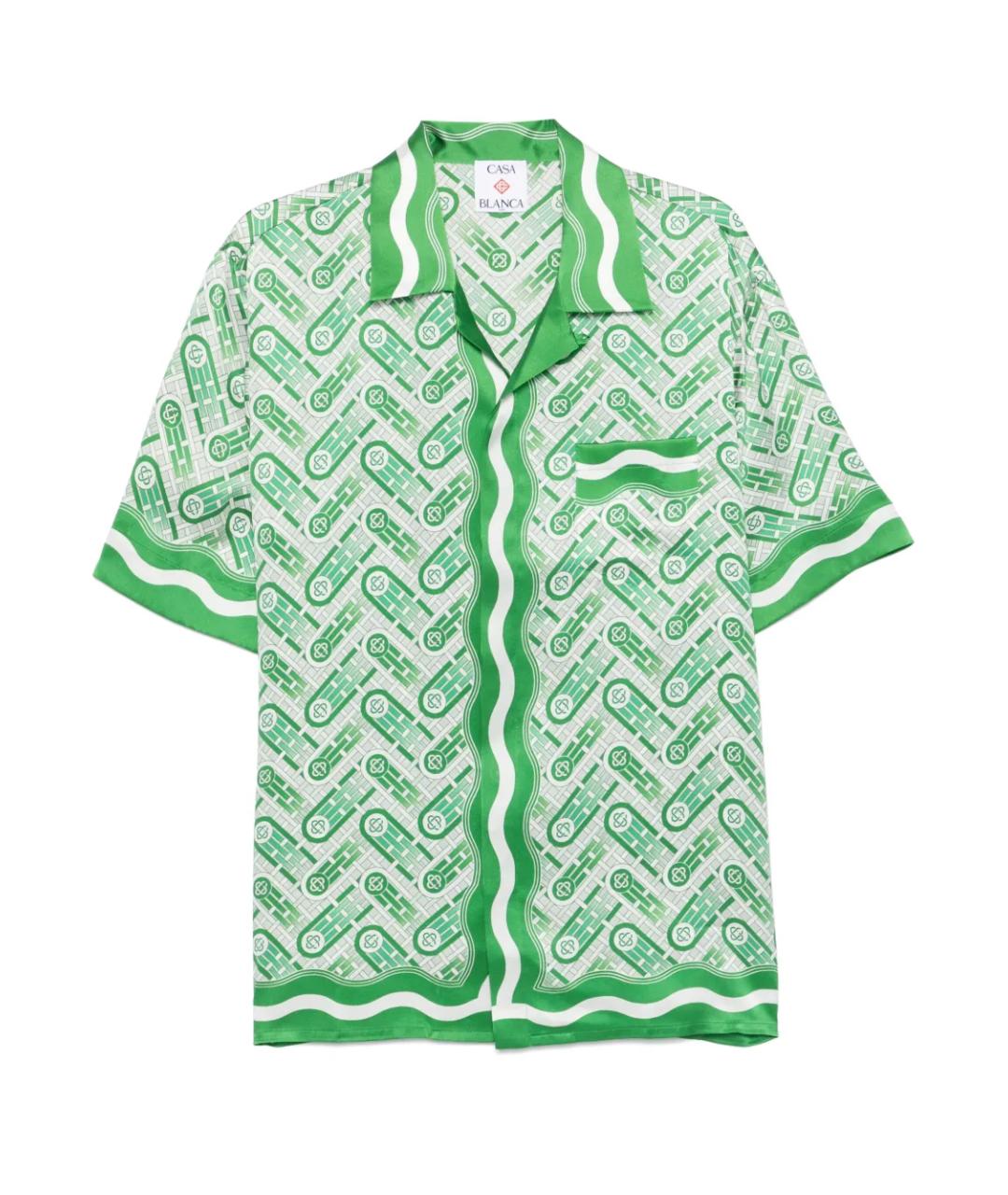 CASABLANCA Зеленая шелковая кэжуал рубашка, фото 1