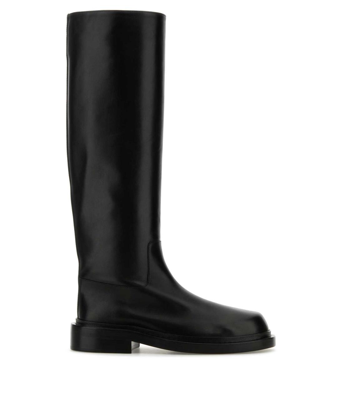 JIL SANDER Черные кожаные сапоги, фото 1