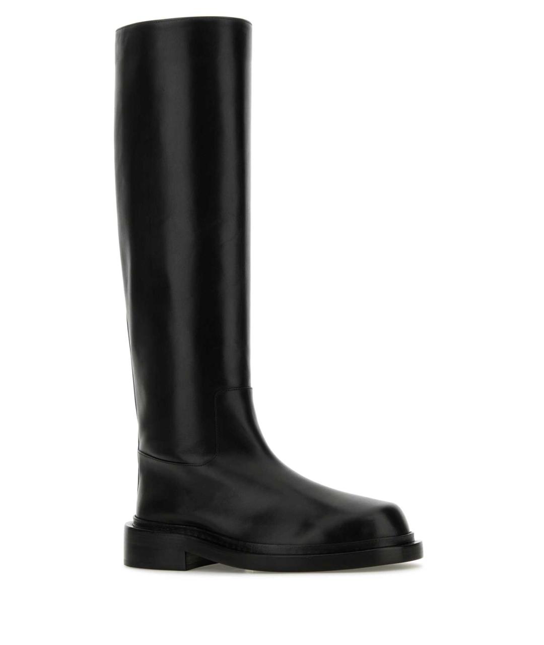 JIL SANDER Черные кожаные сапоги, фото 2