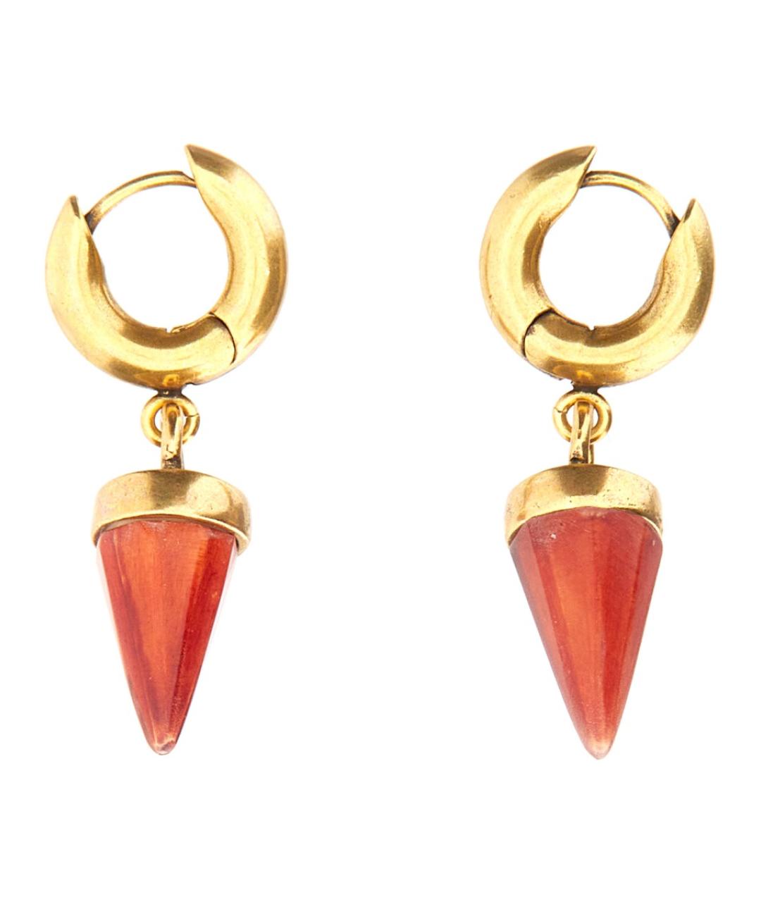 ISABEL MARANT Золотые латунные серьги, фото 2