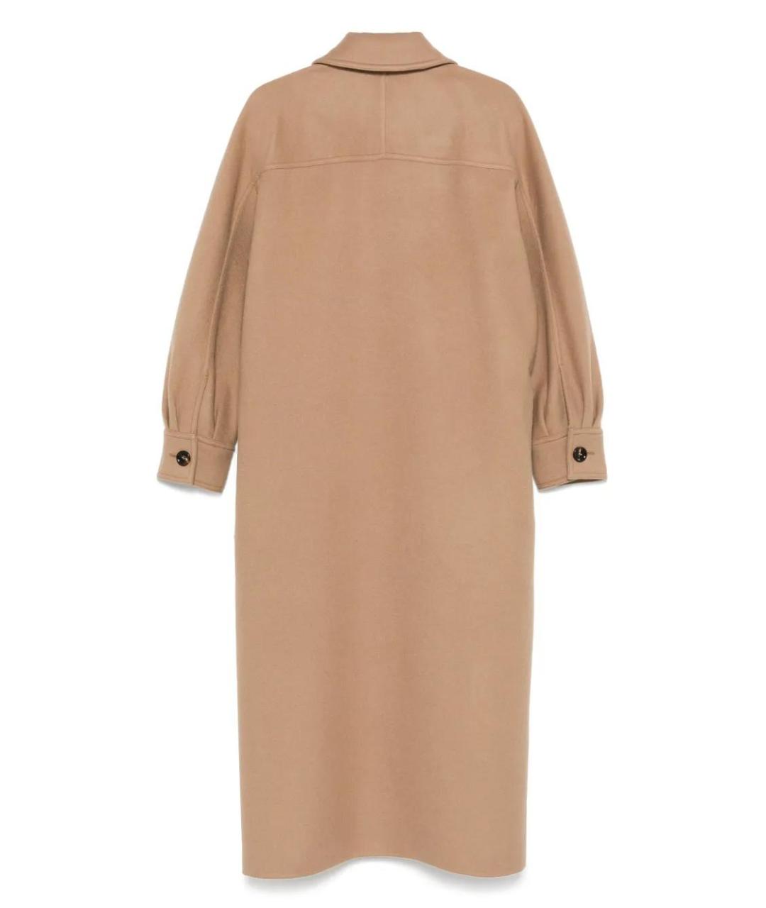 MAX MARA Бежевое шерстяное пальто, фото 2