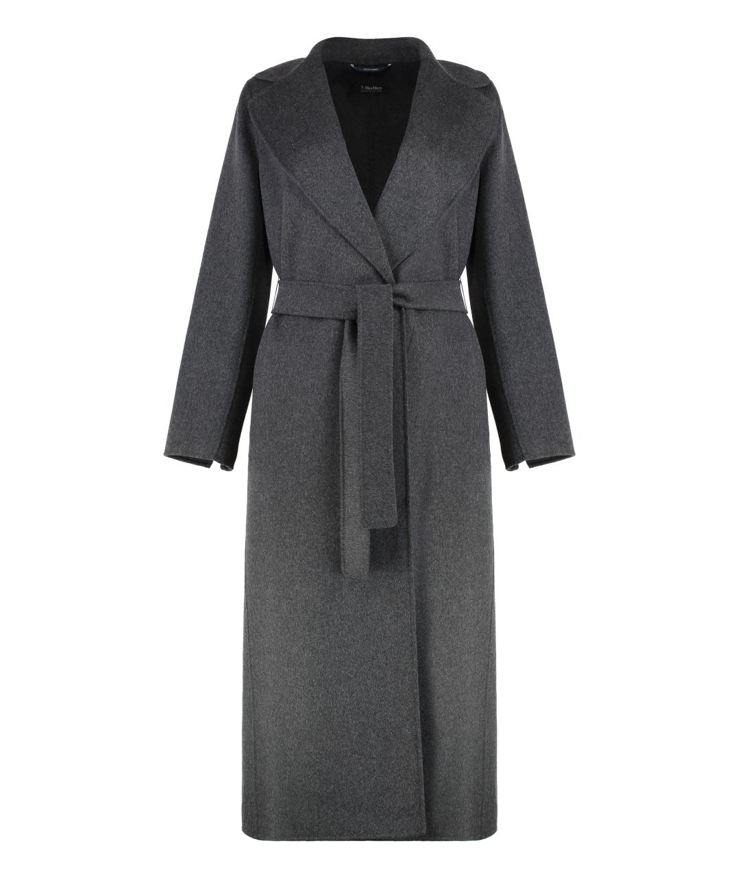 'S MAX MARA Серое шерстяное пальто, фото 1