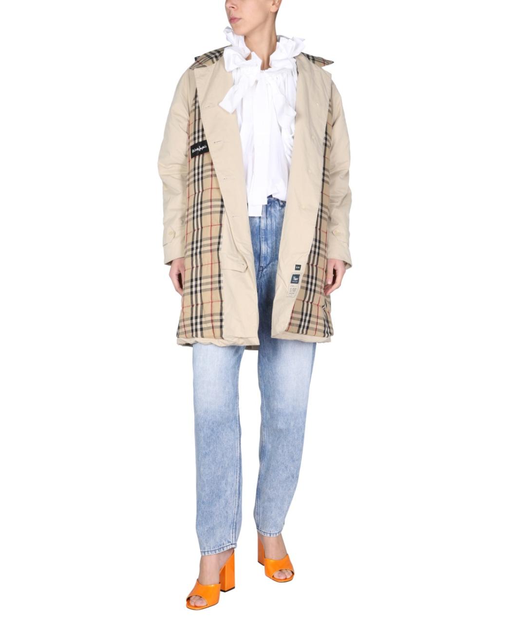 1/OFF Бежевый хлопковый тренч/плащ, фото 2