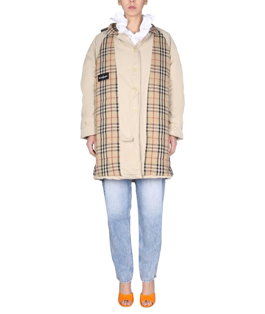 1/OFF Бежевый хлопковый тренч/плащ, фото 6