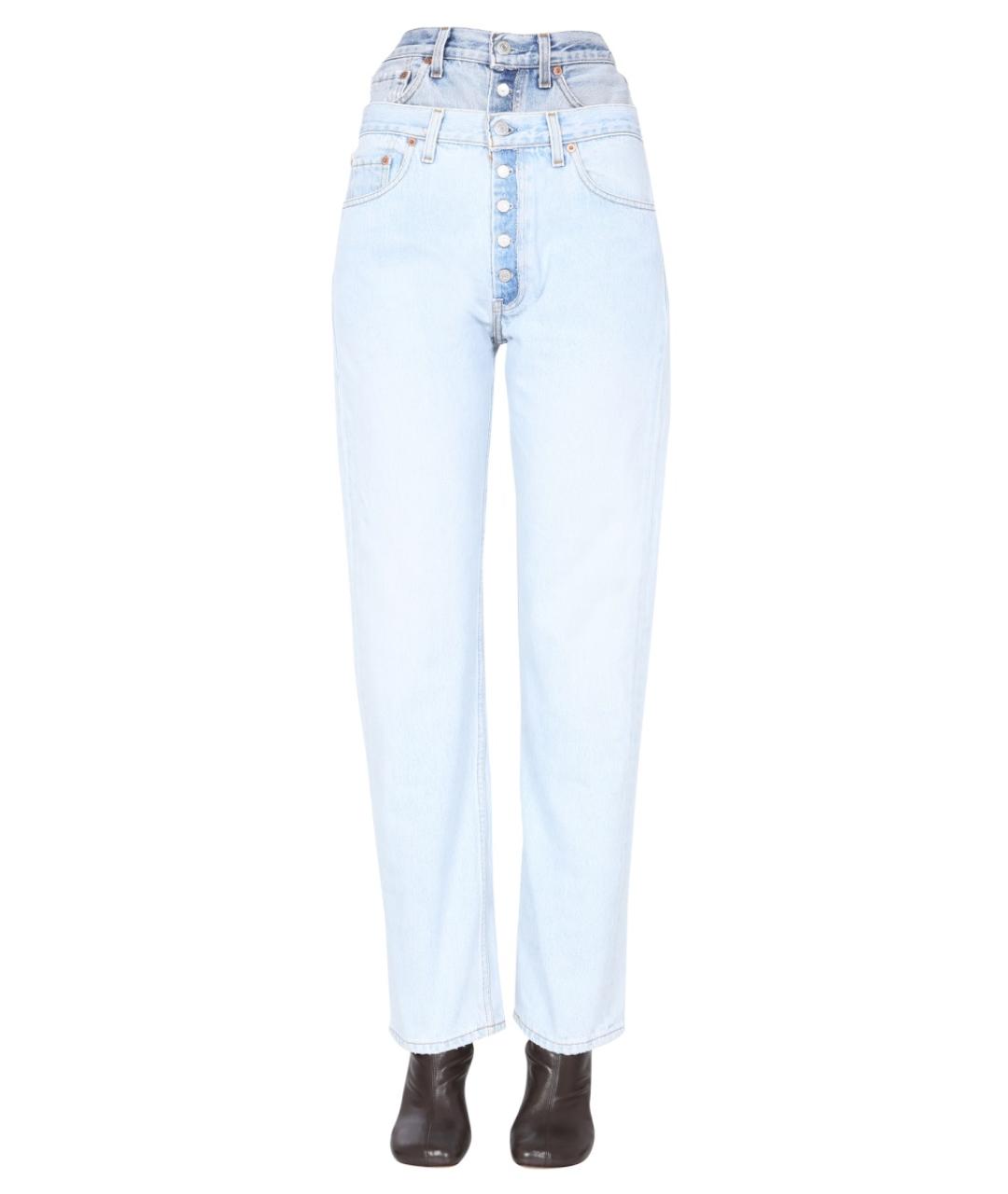 1/OFF Голубые прямые джинсы, фото 6