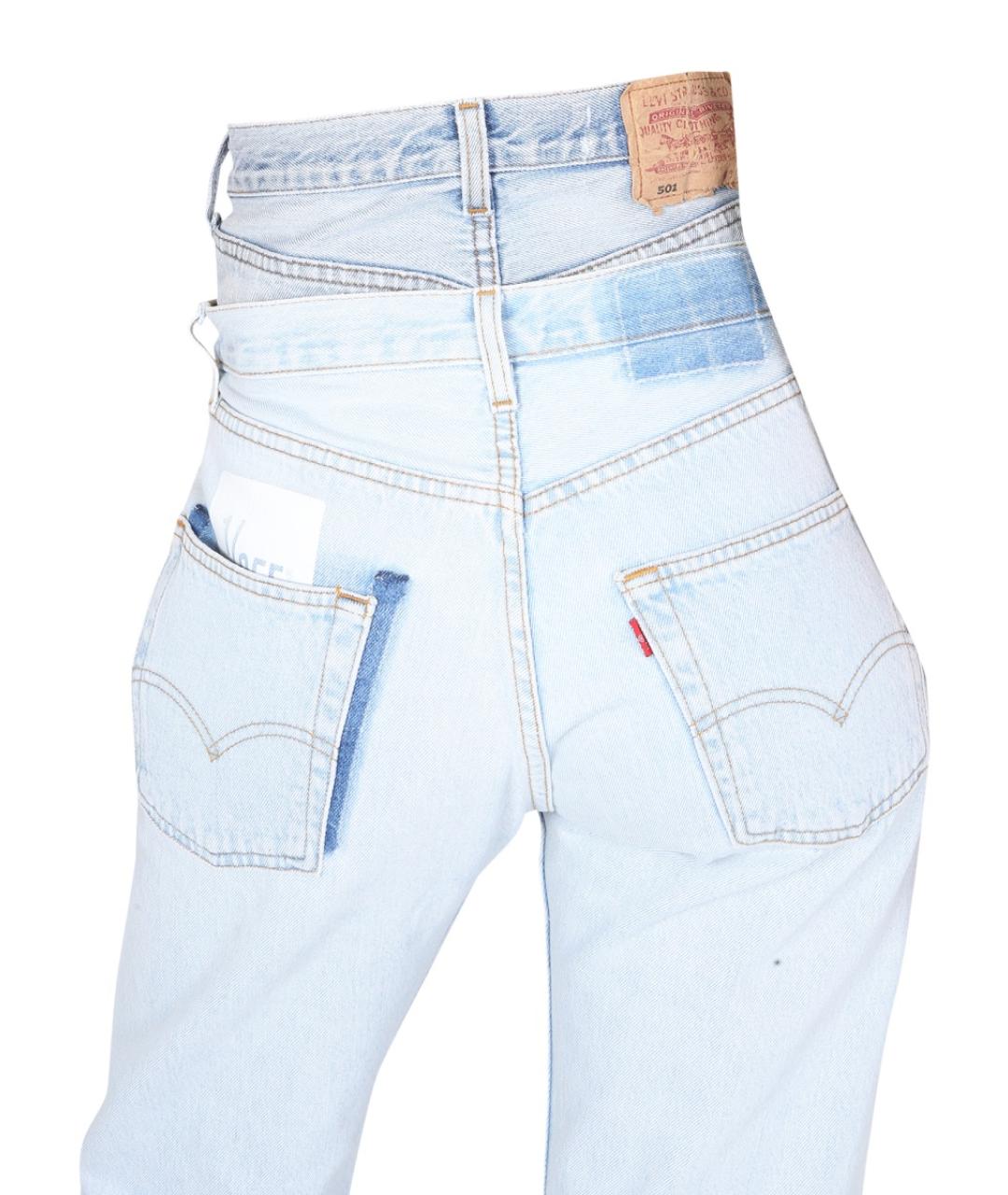 1/OFF Голубые прямые джинсы, фото 5