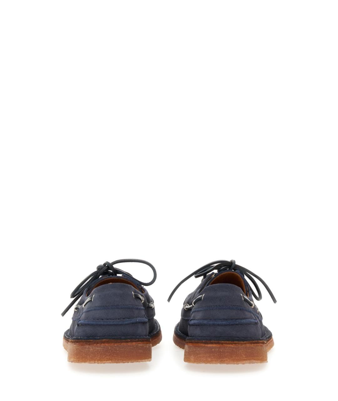 BUTTERO Синие кожаные лоферы, фото 3