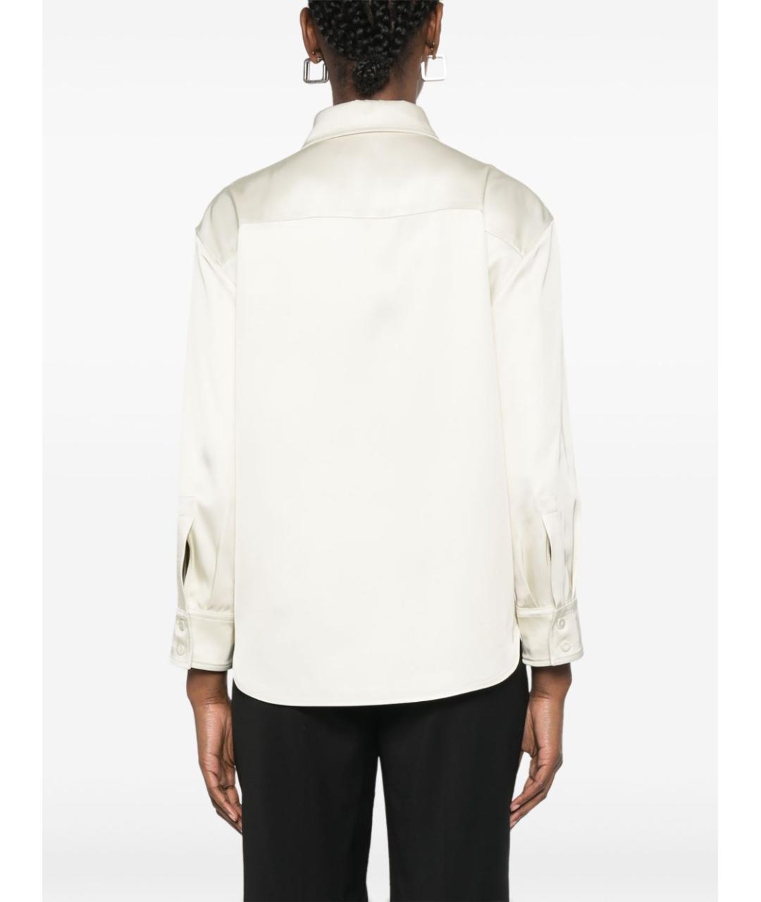 JIL SANDER Белая вискозная рубашка, фото 4