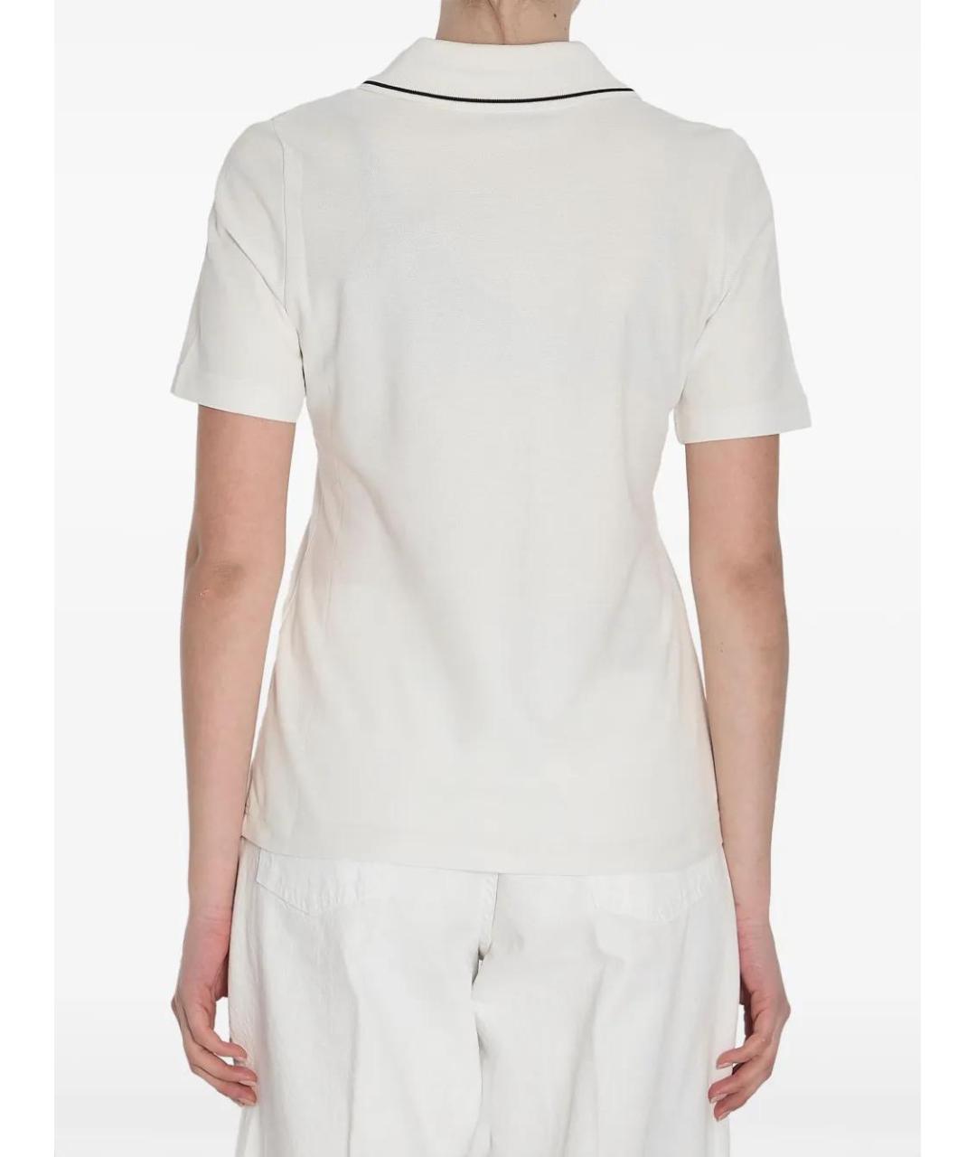 MONCLER Белая хлопковая футболка, фото 3