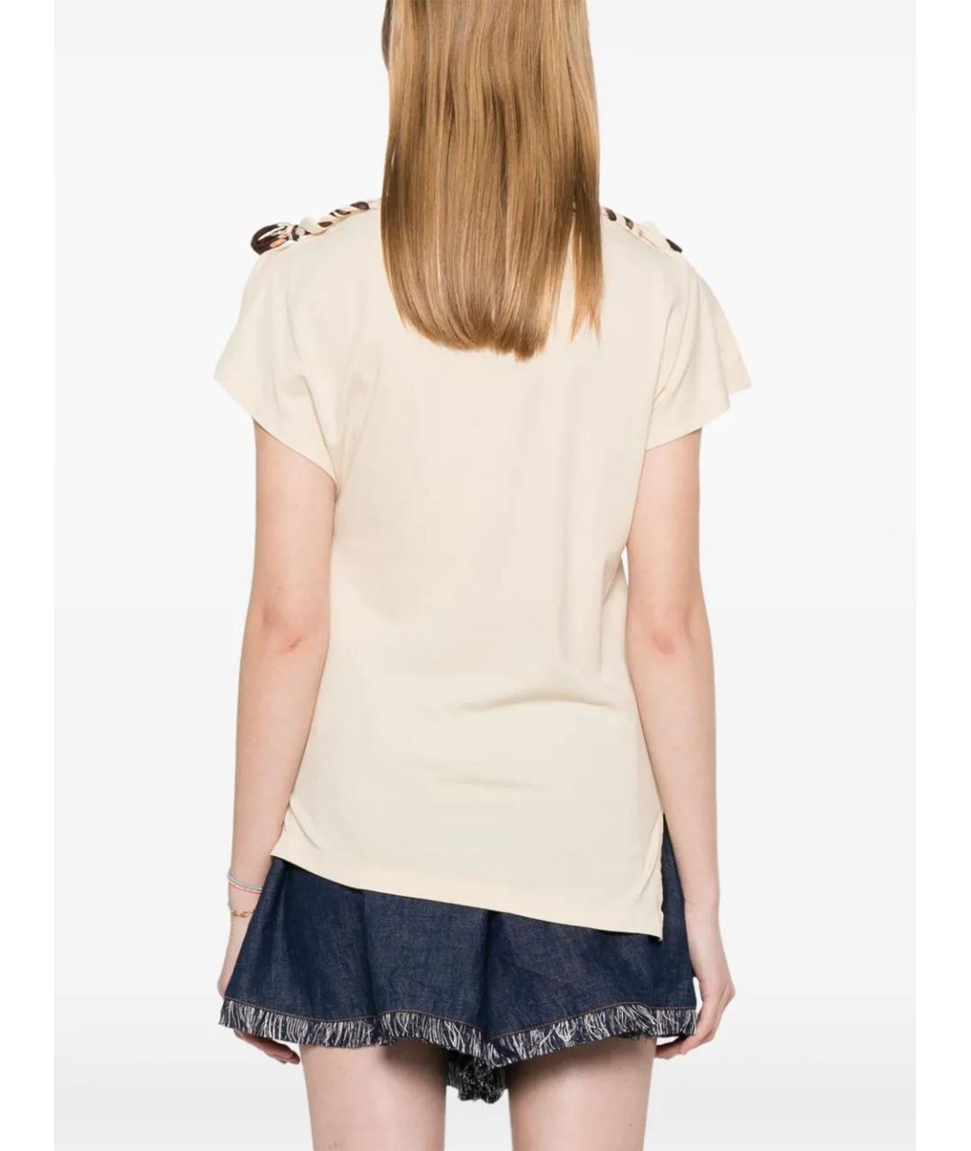 ISABEL MARANT Бежевая ацетатная блузы, фото 3
