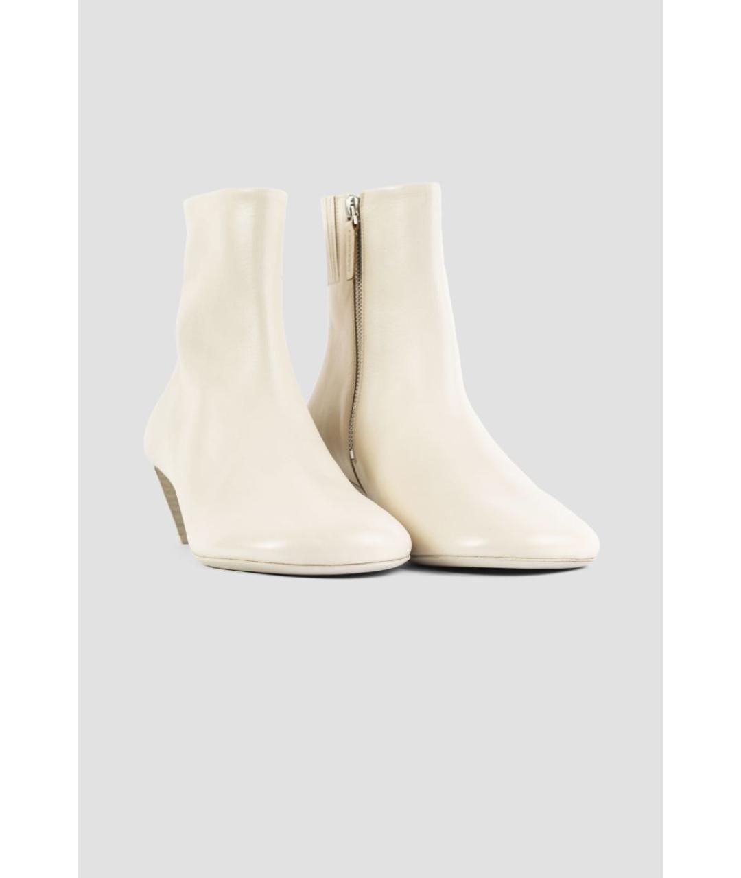 MARSELL Белые кожаные ботильоны, фото 2