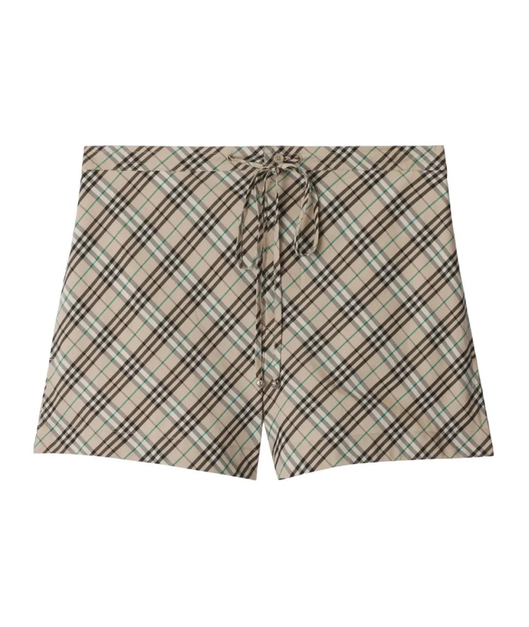 BURBERRY Мульти хлопковые шорты, фото 1