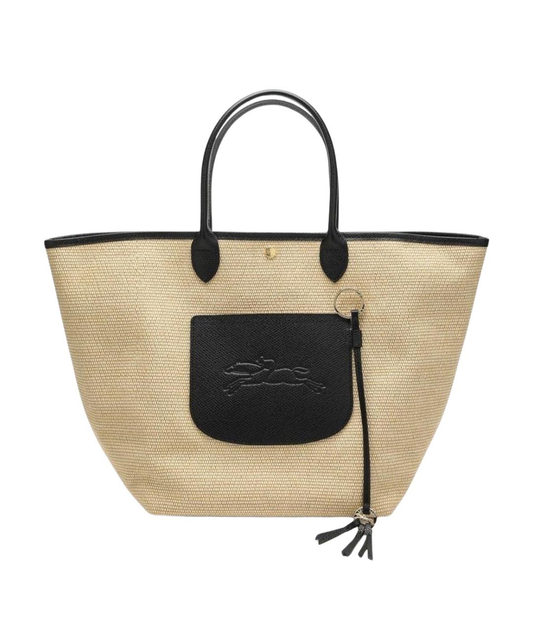 LONGCHAMP Черная сумка тоут, фото 1