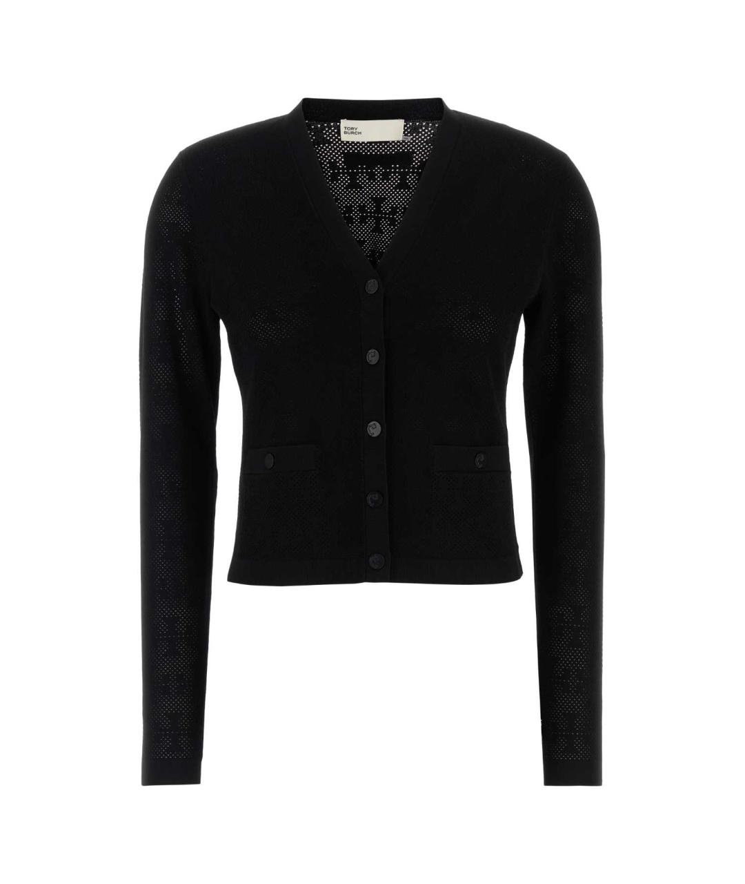 TORY BURCH Черный вискозный кардиган, фото 1